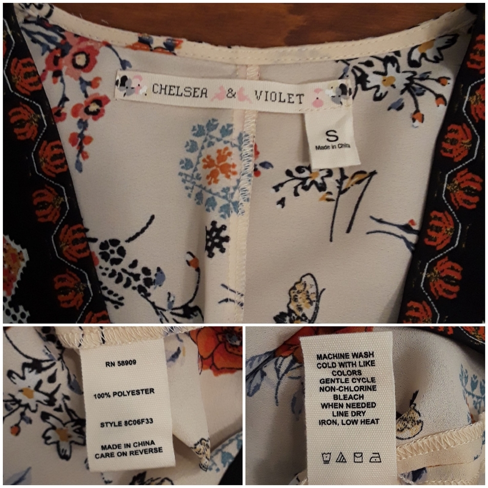 Chelsea and Violet Boho Peasant Top - Picture 8 of 8